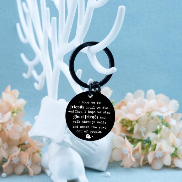 Best Friend Keychains Funny Birthday Gift for Friends Christmas Halloween Gifts - Picture 5 of 7